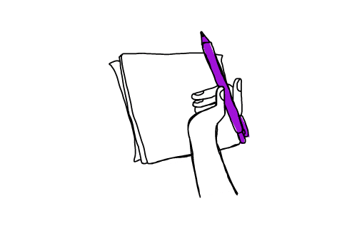 Brand-identity-page-paper-pen-hand-writing